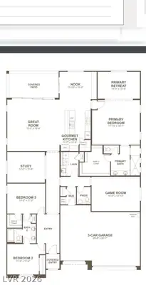 7642 Desert Bleu Court, Las Vegas, NV 89178 Floor Plan