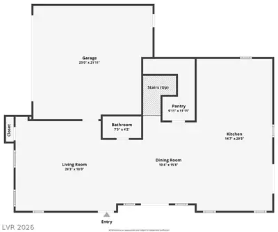6511 Adrian Ridge Court, Las Vegas, NV 89149 Floor Plan