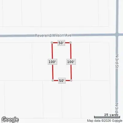 Reverend Wilson Avenue Plat Map