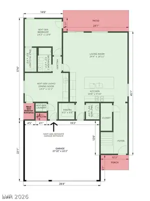 7527 Ardenno Street, North Las Vegas, NV 89084 Floor Plan