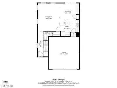 913 Cadence View Way, Henderson, NV 89011 Floor Plan