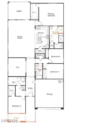 1193 Cloudbreak Cove Drive, Las Vegas, NV 89138 Floor Plan