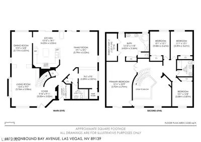 6611 Ironbound Bay Avenue, Las Vegas, NV 89139 Floor Plan