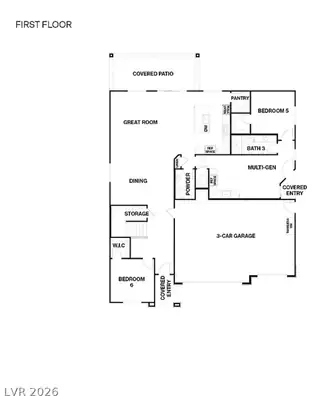 1921 Lewis Bay Avenue, North Las Vegas, NV 89084 Floor Plan