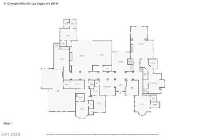 11 Olympia Hills Circle, Las Vegas, NV 89141 Floor Plan