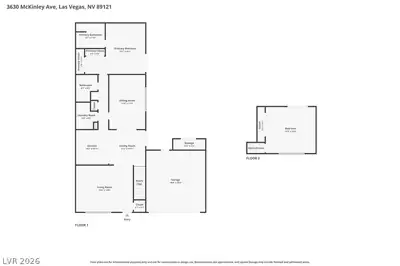 3630 McKinley Avenue, Las Vegas, NV 89121 Floor Plan