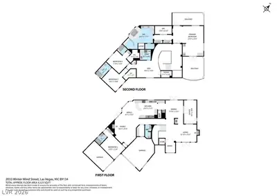 2033 Winter Wind Street, Las Vegas, NV 89134 Floor Plan