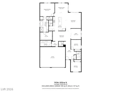 10220 MEANDERING DELL Avenue, Las Vegas, NV 89166 Floor Plan