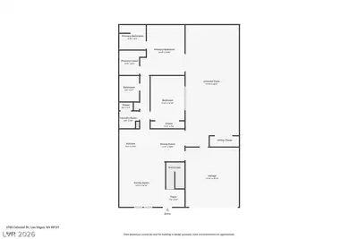 3743 Colonial Drive, Las Vegas, NV 89121 Floor Plan