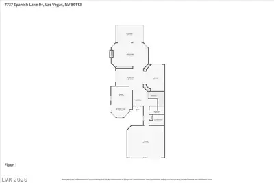 7737 Spanish Lake Drive, Las Vegas, NV 89113 Floor Plan