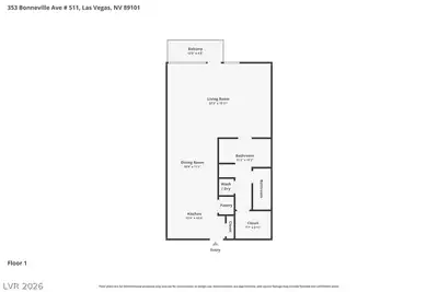 353 Bonneville Avenue 511 Floor Plan