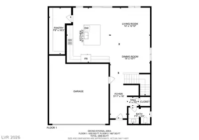 9226 Alden Pointe Court, Las Vegas, NV 89143 Floor Plan