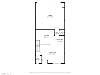 6811 Dark Gunmetal Court, North Las Vegas, NV 89086 Floor Plan