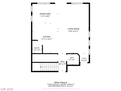 1140 Jesse Harbor Avenue, Henderson, NV 89014 Floor Plan
