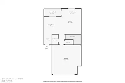 234 Walsh Peak Avenue, Henderson, NV 89015 Floor Plan