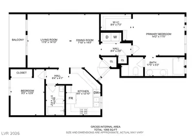 5155 West Tropicana Avenue 2037 Floor Plan