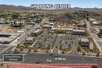 US HWY 95 Parcels Aerial View