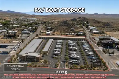 US HWY 95 Parcels Aerial View