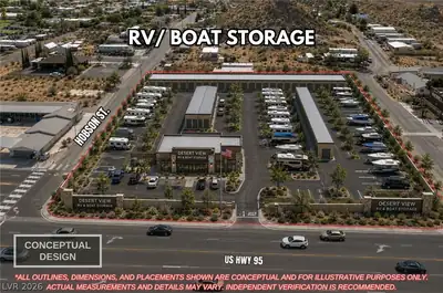 US HWY 95 Parcels Aerial View