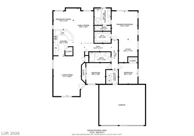 4627 Gleaming Meadows Street, North Las Vegas, NV 89031 Floor Plan