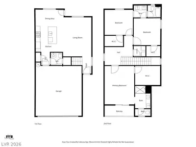 9976 Iron Creek Avenue, Las Vegas, NV 89178 Floor Plan