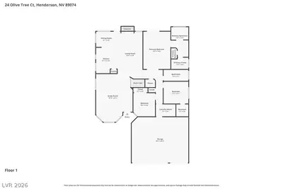 24 Olive Tree Court, Henderson, NV 89074 Floor Plan