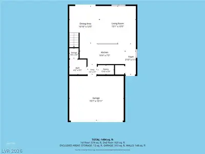 9739 Harper Edge Street, Las Vegas, NV 89143 Floor Plan