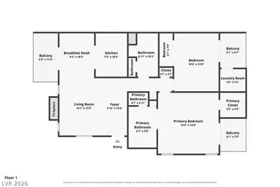 1412 South Bass Drive D Floor Plan