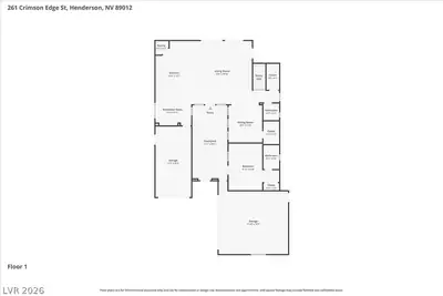 261 Crimson Edge Street Floor Plan