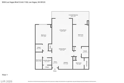 8255 Las Vegas Boulevard 1120 Floor Plan