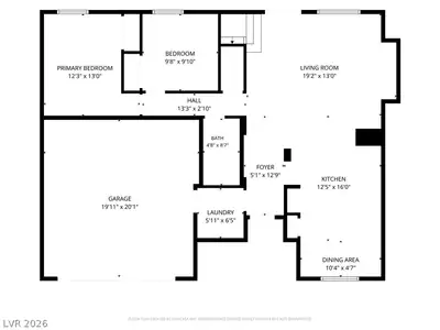 3731 Canary Creek Avenue, North Las Vegas, NV 89031 Floor Plan
