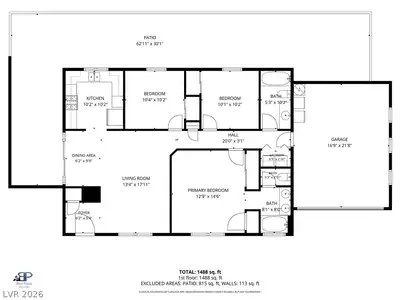 1459 Summer Glow Avenue, Henderson, NV 89012 Floor Plan