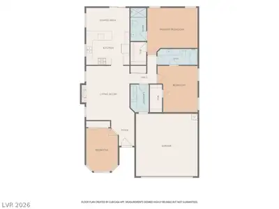 1208 Meridian Bay Drive, Las Vegas, NV 89128 Floor Plan