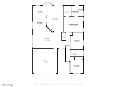 2609 Shakespeare Road, Las Vegas, NV 89108 Floor Plan
