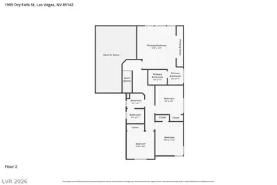 1909 Dry Falls Street, Las Vegas, NV 89142 Floor Plan