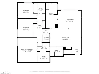 730 Royal Crest 422, Las Vegas, NV 89169 Floor Plan