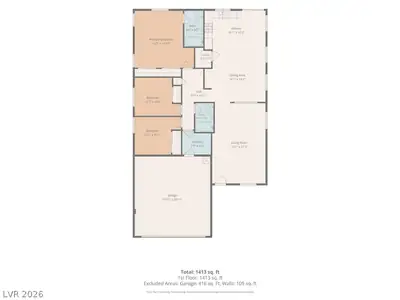 5797 Dana Rogers Drive, Las Vegas, NV 89110 Floor Plan