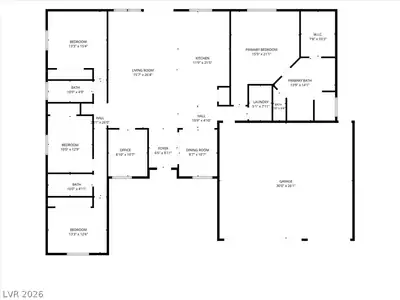 6720 Stubblefield Drive, Pahrump, NV 89061 Floor Plan