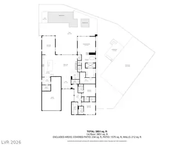10843 White Clay Drive, Las Vegas, NV 89135 Floor Plan