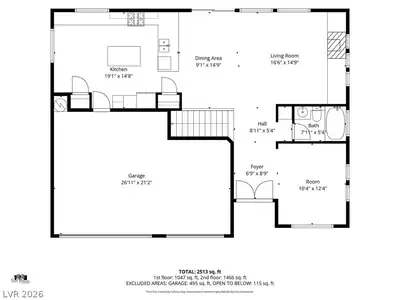 5435 Digne Court Floor Plan