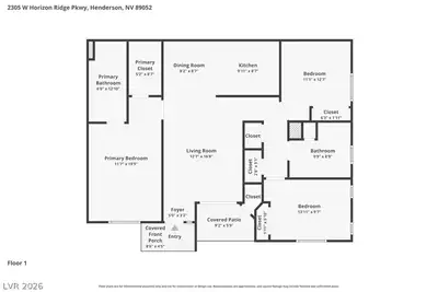 2305 West Horizon Ridge Parkway 3114 Floor Plan