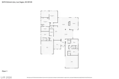 8479 Hickam Avenue, Las Vegas, NV 89129 Floor Plan