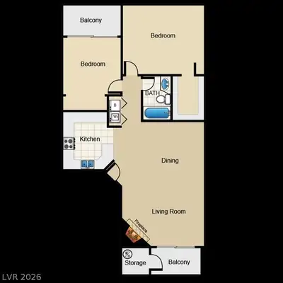 5072 South Rainbow Boulevard 205 Floor Plan