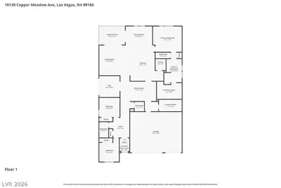 10130 Copper Meadow Avenue, Las Vegas, NV 89166 Floor Plan