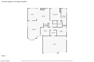 1413 Sun Copper Drive Floor Plan