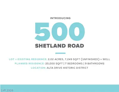 500 Shetland Road, Las Vegas, NV 89107 