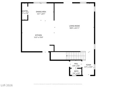 5732 Aspen Park Lane, North Las Vegas, NV 89081 Floor Plan