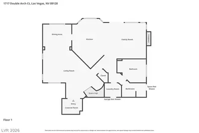 1717 Double Arch Court, Las Vegas, NV 89128 Floor Plan
