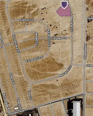 800 Baccarat Circle, Pahrump, NV 89060 Plat Map