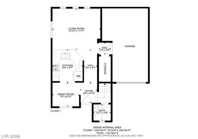 10353 Midseason Mist Street, Las Vegas, NV 89183 Floor Plan